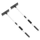 Extendable Handle Window Squeegee with Multi Sponge and Stainless Steel Blade, 2-Pack for Car and V1192-AZ-W-32799