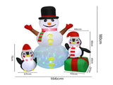 Santaco 1.8M Inflatable Christmas Snowman LED Lights INFL1050