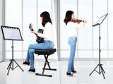 Sheet Music Stand with Carry Bag, Adjustable Folding Music Holder for Guitar, Ukulele, Violin, V1189-LC-AMZ-00099