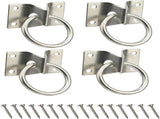 4PCS Cross Tie Ring for Horse,Block Hitching with Screws Horse Stall Stable V1259-DP01-A-5065