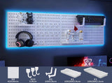 CARLA HOME Pegboard Wall Organizer Kit with 4 Modular Black Pegboards & 19 Accessories for Gaming, V178-36277