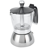 4 Cup Stainless Steel Coffee Maker Stovetop Moka Pot Coffee Maker Kitchen Supplies V1294-YM0901-3118210166711