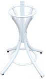 White Coat Rack with Stand Wooden Hat and 12 Hooks Hanger Walnut tree V178-13372
