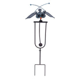Outdoor Owl Stake Iron Simulated Handmade with Flexible Joints Owl Lawn Decor for Garden V1294-YM0901-3111240134811