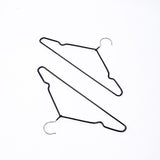 100x Metal Clothes Hangers Non Anti Slip Rubber Coated Wire Suit Coat Hanger V63-930061