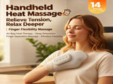 Smart Heated Hand Massager Glove with Air Compression for Home Office Relaxation, Relieves Hand V1341-ZY-4UNFP4UT-BEIGE