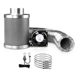 Greenfingers Kit Fan Hydroponics Grow Tent Kit Carbon Filter Duct,Greenfingers GT-KIT-VENT-4IN