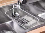 Stainless Steel Sink Strainer, Hanging Drain Rack with Fine Mesh, Space-Saving Kitchen Food Waste V1366-AZ2-W-16854