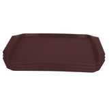 3PCS Colorful Food Tray Rectangle Thickened Binaural Plastic Tray Heat Resistance Stackable V1294-YM0523-3118220042016