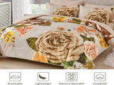Cream Golden Rose Meadow Comforter Quilted Doona Set V745-AB011147AJ3