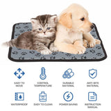 Pet Electric Heating Pad Heated Mat Warmer Blanket Bed for Dog Cat Puppy 45x45CM V201-W12991197