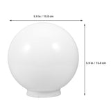 Replacement Acrylic Globe Light Cover for Ceiling Fan Lamp Post Fixture, Suitable for Indoor and V1192-AZ-W-28926
