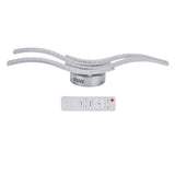 LED Ceiling Light Remote Control Dimming 4 Wavy Ceiling Lamp Tube for Living Room Bedroom AC85265V V1294-YM0715-3119210250511