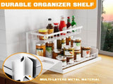 CARLA HOME 2 pack Under Sink Organiser with Sliding Drawers & 2 tier for Kitchen & Bathroom LSB-36342