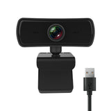 Full HD 1440P Webcam USB Mini Computer Camera Built-in Microphone Flexible Rotatable for Desktop V1294-YM0901-H33533