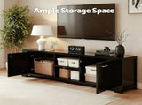 Artiss TV Cabinet Entertainment Unit 160cm Black Maxi FURNI-N-MAXI-TV160N-BK-AB