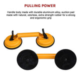 2x 100kg Aluminum Alloy Double Locking Suction Cup Glazer Glass Sucker Lifter V63-824131