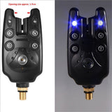 Fishing Bite Alarm Indicator Set LED Fishing Alarms 3 Extendable Aluminum Banksticks with Waterproof V1192-AZ-W-3275
