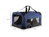 Royale Large Heavy Duty Soft Collapsible Pet Carrier - Portable Travel Dog Crate with Fleece Ma D0702
