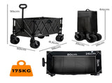 Lambu Folding Wagon Cart Black UM1258-BK