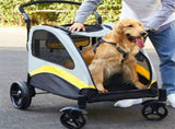 Large Dog Stroller Foldable Pet Pushchair with Doors V767-P-XL121-L