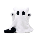 Halloween Ghost Kitten Plush Doll, Cute GhostShaped Cat Stuffed Figure, 10.24 Inch Soft Plush Decor V1366-AZ2-W-24813