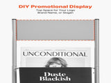 Brochure Display Rack, 10 Pockets Literature Display Stand, Portable Floor Standing V952-WJZSXLDSDZS4EKNWY001V0