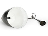 WASHED IRON AND WOOD LAMPSHADE V742-M10846
