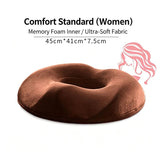 Memory Foam Donut Cushion for Women, Orthopedic Pressure Relief Seat Pillow, Breathable Hemorrhoid V1188-MS-812-025