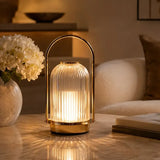 Light Luxury Retro Metal Portable Crystal Lamp, USB Rechargeable 3 Colors Stepless Dimming, Creative V1232-RLTD-001