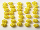 1 Set of Yellow 5cm Rattan Cane 50 Ball Battery Power LONG 5m String Lights Christmas Gift Home V382-YELLOWRATTBALLBATT50