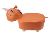 Cute Animal Footstool with Soft Padded Cushion and Prevent Slip Feet Small Footrest Stools for Kids V1294-YM0703-3116230004214