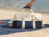 Monbento Waterproof Picnic Blanket for Outdoor Meals - Blue Natural V398-MB-37420060