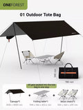 black Canopy Version-CanopyFolding Table2 Moon Chairs V1221-BLACK-CANOPY-VERSION-CANOPY-FOLDING-TABLE-2-MOON-CHAIRS