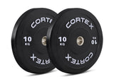 CORTEX 70kg Black Series V3 Rubber Olympic Bumper Plate Set A V420-CSWP-OBPV3ST-A