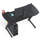 140cm New Arrive Computer Table Z Shaped Gaming Desk With RGB Led Lights Gaming Tables V255-BEISIJIE-K-Z-140