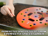 Round Seed Planting Template by Patented Color-Coded Garden Spacing Tool Kit with Seed & Seedling V1258-DP02-C-266