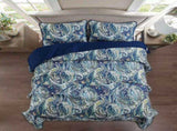 Navy Paisley Boho Dream Bedspread Coverlet 3 Piece Set V745-AC081448Q13U