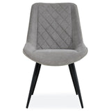 Helenium Dining Chair Set of 2 Fabric Seat with Metal Frame - Granite V315-VOD-GATS-01-2PC-KIT