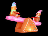 Jingle Jollys Christmas Inflatable Seesaw 1.8M Height LED Outdoor Decorations Illuminated XMAS-INF-SEESAW-6FT