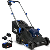 POWERBLADE 350CX 20V 13" Cordless Lawn Mower Kit, Fast Charger, 4Ah Battery, 5 Height, Brushless V219-MOWCLSPB1C3A
