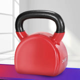 Everfit 24kg Kettlebell Set Weightlifting Bench Dumbbells Kettle Bell Gym Home FIT-K-KB-24KG-RD