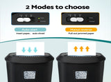 DEVANTI 25L Paper Shredder 14 Sheet P4 Cross Cut for Home Office SHRED-1201-14S-BK