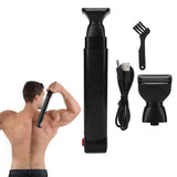 Men's Back Hair Remover USB Rechargeable Body Hair Trimmer Adjustable Shaver V1263-JX-6180
