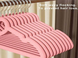 10 Pack Cute Heart Hangers with 360&deg Swivel Hook, Heavy Duty Velvet Clothes Hangers for Jackets, V1369-AZ3-W-20334