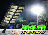 2-Pack 80000LM Black Solar Street Light with 504 LEDs and Remote Control V178-59192