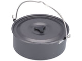 Outdoor Camping Pot Portable Aluminum Alloy Bonfire Hanging Pot with Lid Storage Bag for 68 People V1294-YM0714-3118210282611