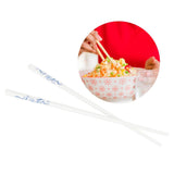 10 Pairs European Style Ceramic Chopsticks Set with Wood Box Tableware Art Craft GiftOrchid Pattern V1294-YM0901-3118200103815