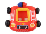 Summer Inflatable Fire Boat Car Shaped Babies Swim Float Boat Pool Float For Kids Red V1294-YM0703-3111230028312