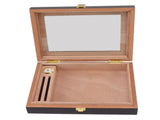 Cigar Humidors Box Transparent Window Cigar Humidor Mini Portable Cigar Box with Mechanical V1294-YM0626-3117230001511